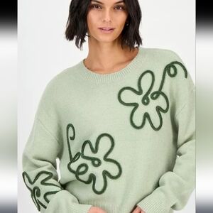 Flower Sweater In Desert Sage Color